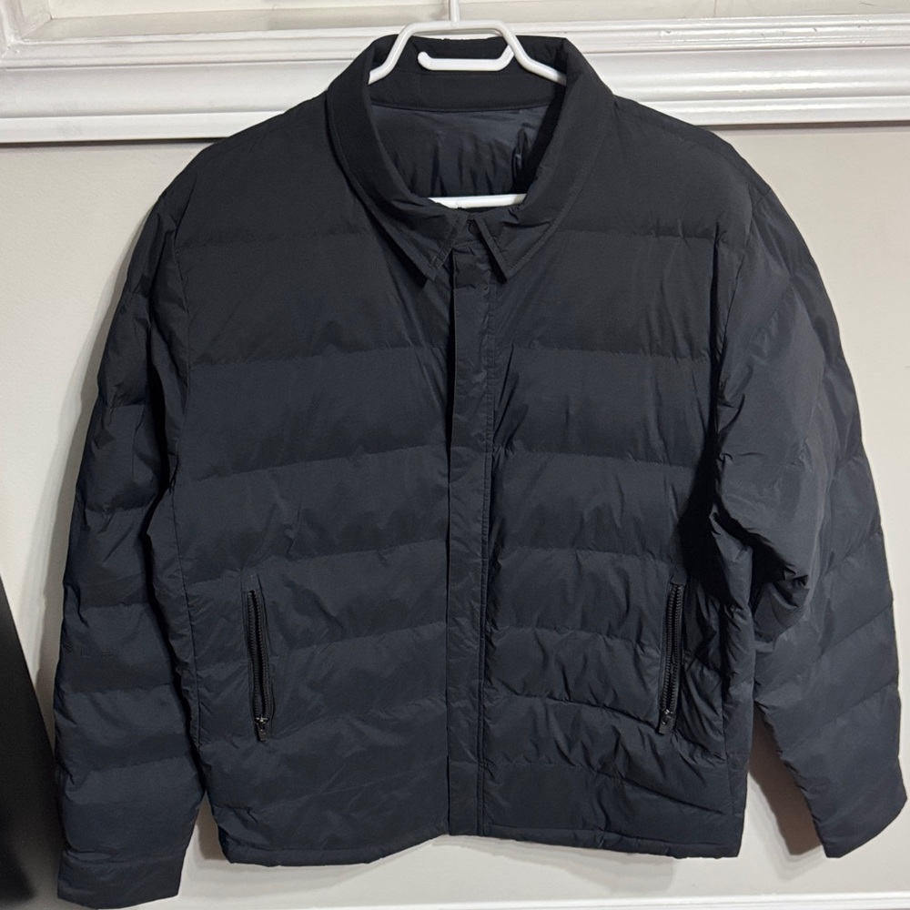 🚘 Black Tesla Insulated Puffer Jacket | Sleek • Warm • Modern | NWOT